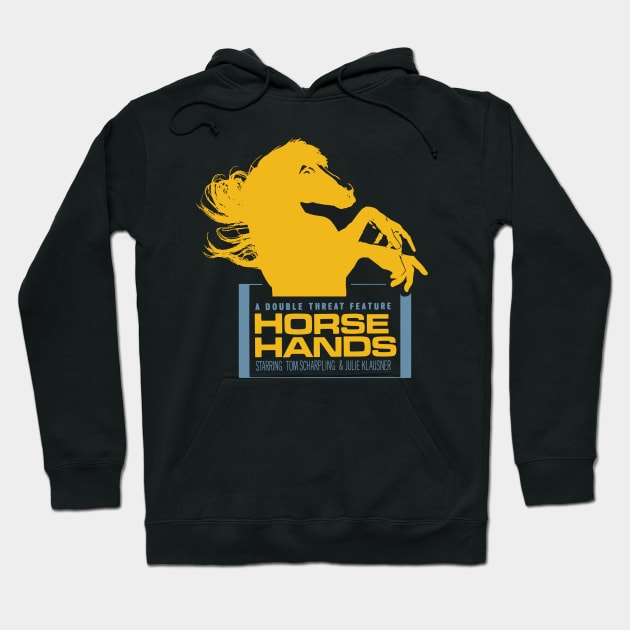 Horse Hands Dark Hoodie by DOUBLE THREAT